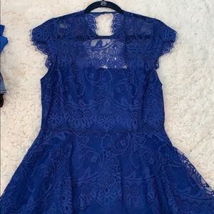 BB Dakota Blue Lace Dress